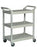 Rubbermaid 18" x 33" 3-shelf Utility Cart - Platinum - 200lb capacity