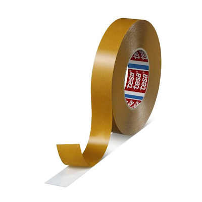 Tesa 4970 Double Sided White PVC Tape 1" x 55M with High Adhesion