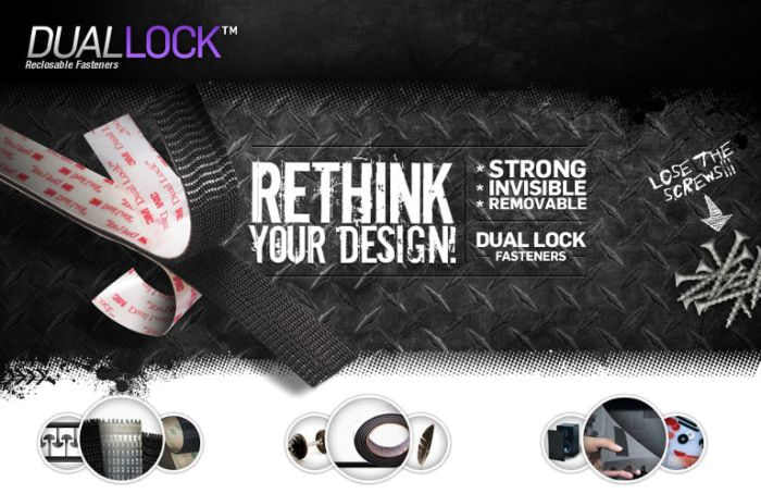 3M™ Dual Lock™ Reclosable Fasteners – Strong, Clean, Reusable Mounting