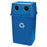 Rubbermaid Glutton Recycling Container, 56 gallon w/ bottle and can top