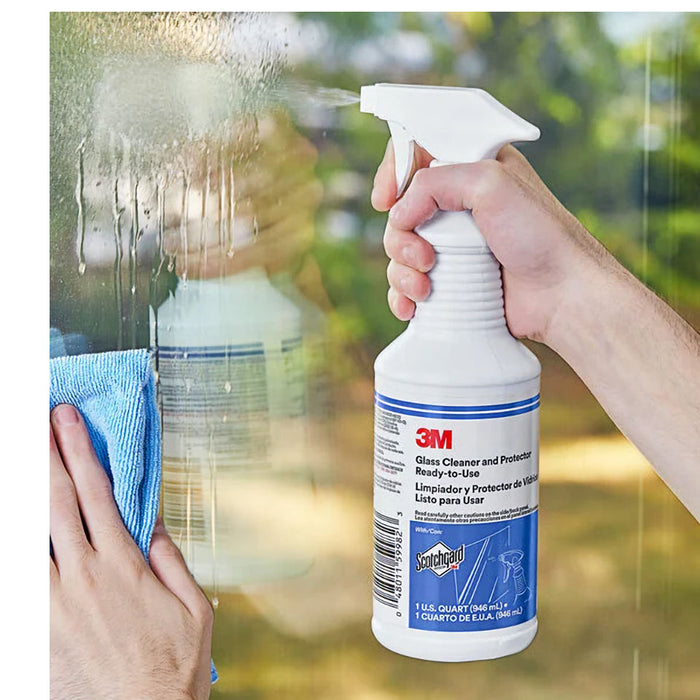 3M Glass Cleaner and Protector, C-GLASSCLNR, 946.4 mL (1 qt)