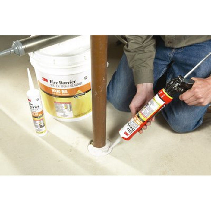 3M Fire Barrier 1000NS Application – Construction Joint and Wall Penetration Sealing