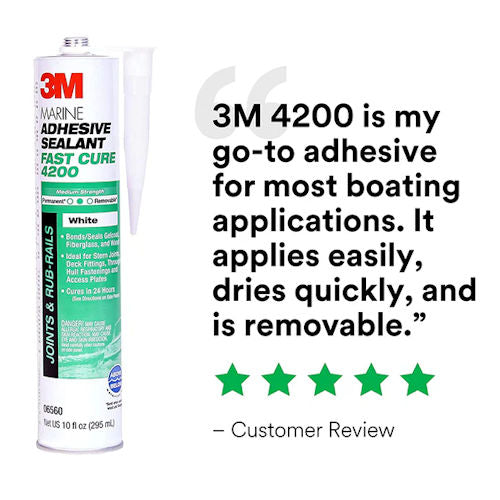 3M 4200 Black Marine Sealant Flexible Waterproof Adhesive