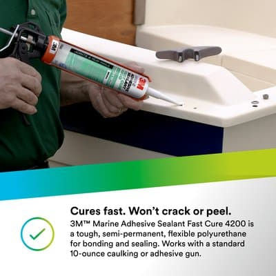 3M 4200 Fast Cure Marine Sealant Black Tube