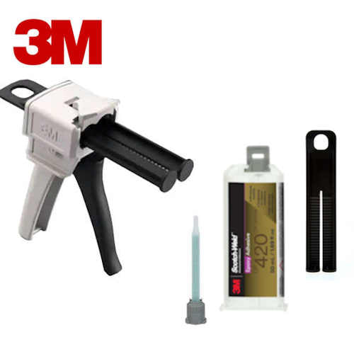 3M EPX Plus II Applicator w/Scotchweld DP420 adhesive + plunger + mixing nozzle