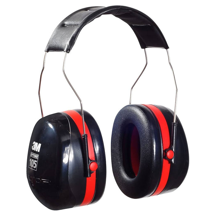 3M Optime 105 Hearing Protection Earmuffs with Stainless Steel Headband
