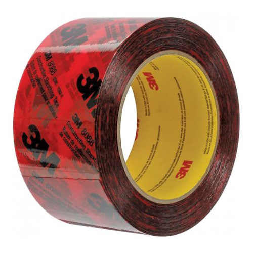 3M 8088 Construction Sheathing Tuck Tape, 3 mil, 60mm x 66m, Red, Roll