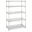 Metro 5A557C Super Adjustable Super Erecta Chrome Wire Shelving Unit - 5 shelves - 24" x 48" x 74"H