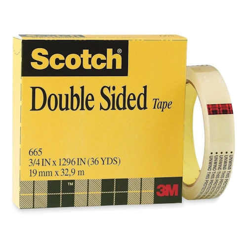 3M Scotch Double Sided Tape 665 19mm x 33m