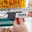 Gray plastic shelf label holder 3 x 1-1/4 inch
