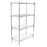 Metro A436C Super Erecta Super Adjustable Chrome Wire Shelving Unit - 4 shelves - 21" x 36" x 63"H