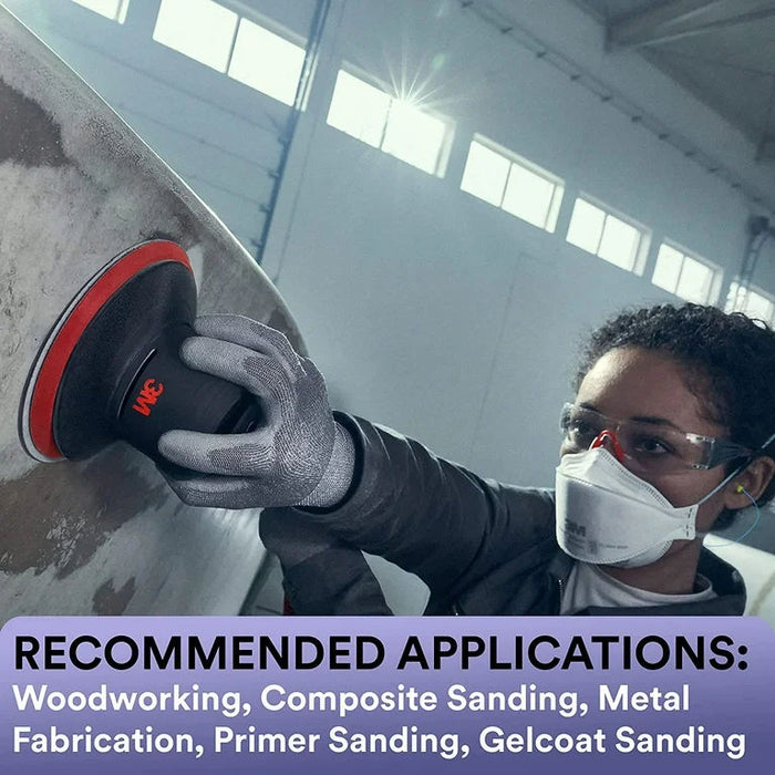 3M Xtract Cubitron II 710W sanding disc in use on metal surface