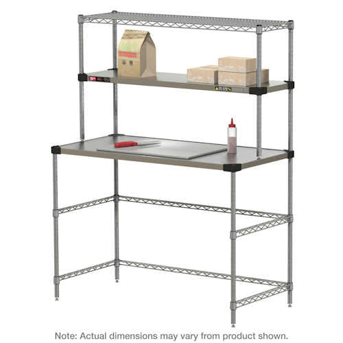 Metro Workstation with Open Heated Over Shelf - 36