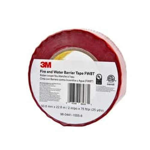3M FWBT-2 Fire and Water Barrier Tape - Translucent 2" x 75 FT