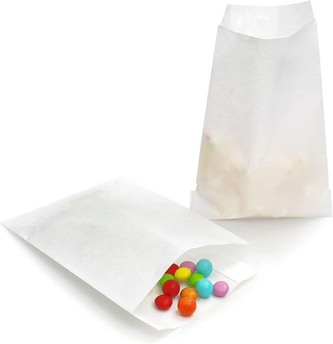 Glassine Waxed Paper Bag, Flat Glassine Lined Paper Gourmet Bags 5x7, (1000)