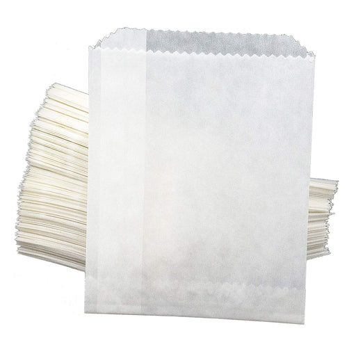 Glassine Waxed Paper Bag, Flat Glassine Lined Paper Bags 9x12, (1000)