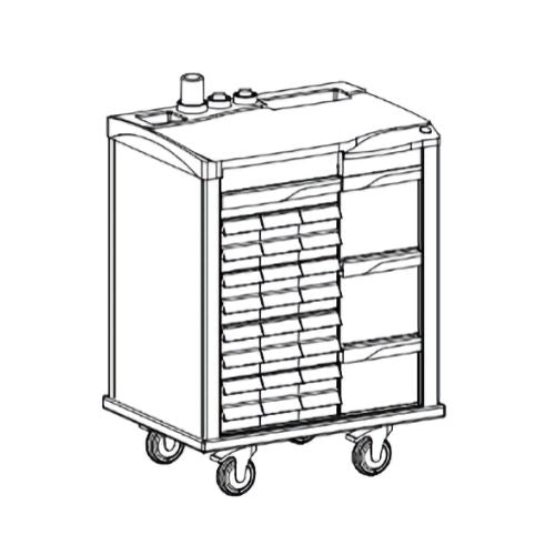 Lionville MED600 Medical Cart - Secure Storage & Efficient