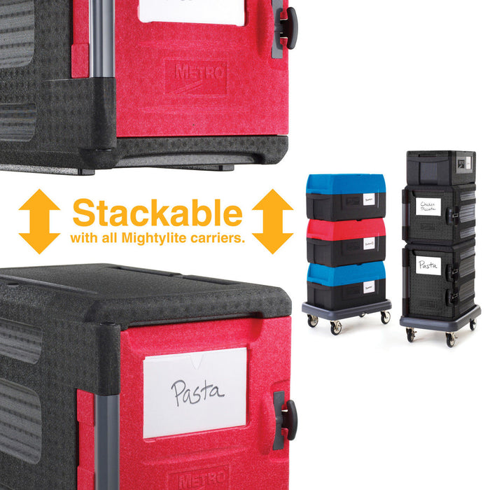 METRO Mightylite ML400-BL Insulated Front-Load Pan Carrier (Black)