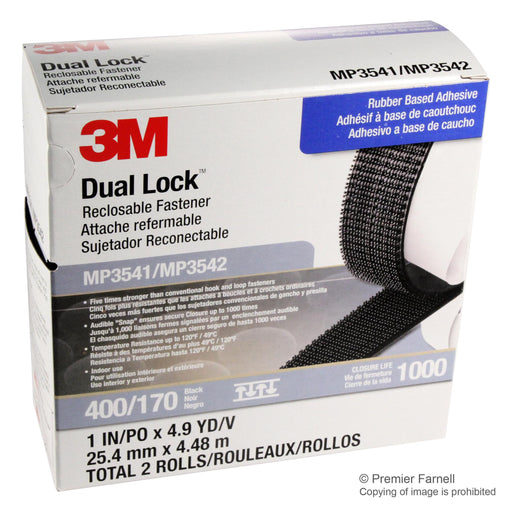 3M Dual Lock MP3541/42 Reclosable Fastener 1 inch x 4.9 yards