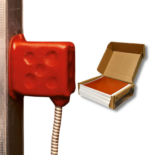 3M Fire Barrier Putty Pad installed on electrical box for fire and smoke seal