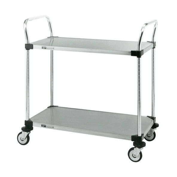 Cart; Cleanroom, Utility Stainless Steel, 36" L x 18"W x 38"H, MW Series 100 InterMetro