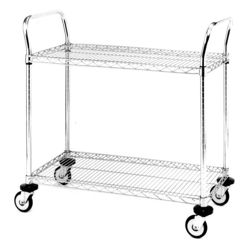 Metro MW603 Utility Cart – 3 Chrome Wire Shelves