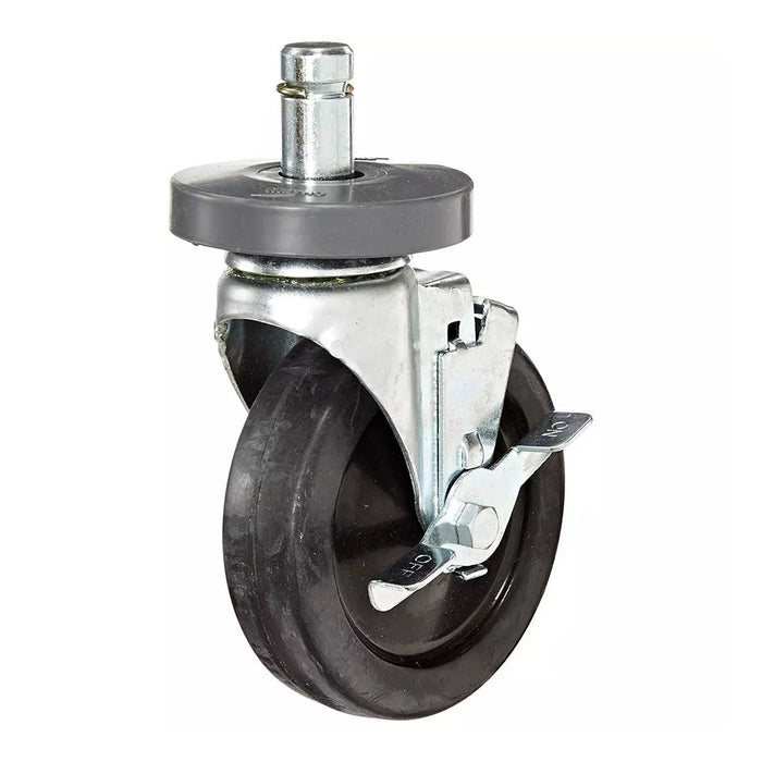 Metro 5MB stem swivel rubber caster with brake
