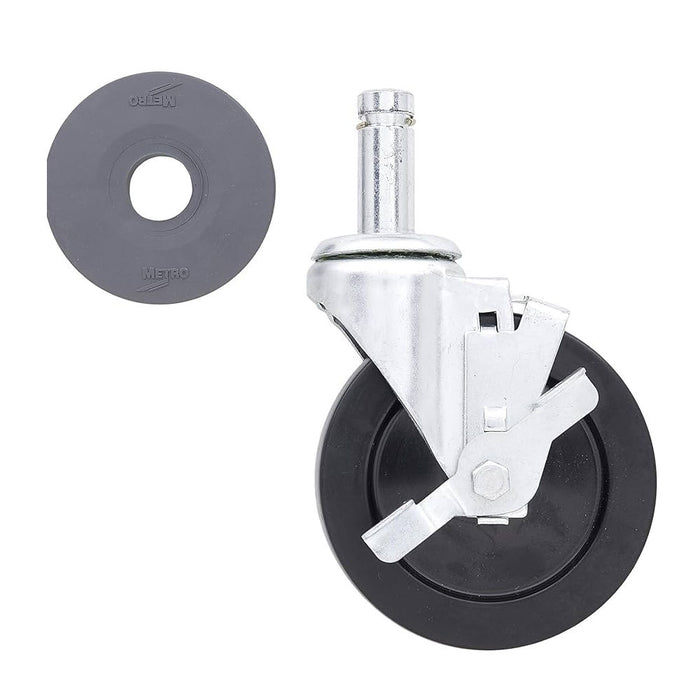 Metro 5MB caster with brake for shelving and carts