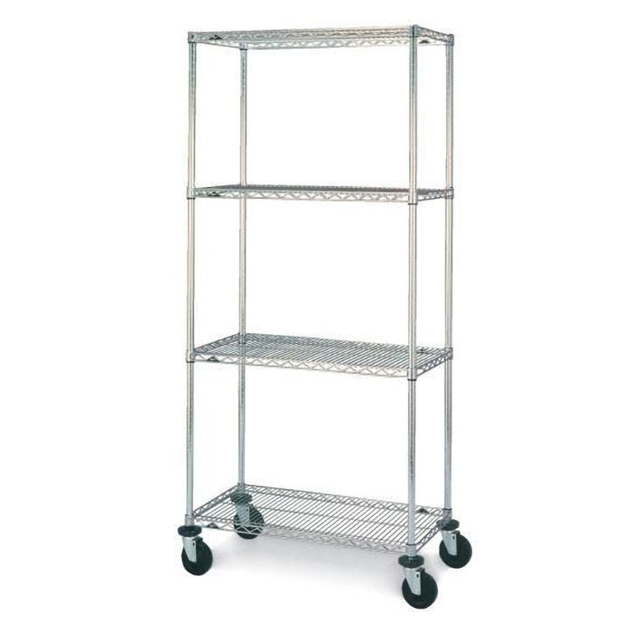 Metro N356BC 18 x 48 x 69 inch chrome wire shelving cart