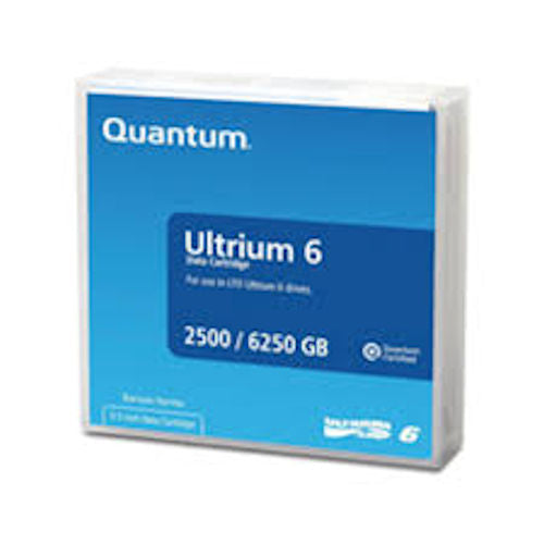 Quantum LTO Ultrium 6 Tape Cartridge 2.5TB / 6.25TB (MR-L6MQN-01) – Barrium Ferrite