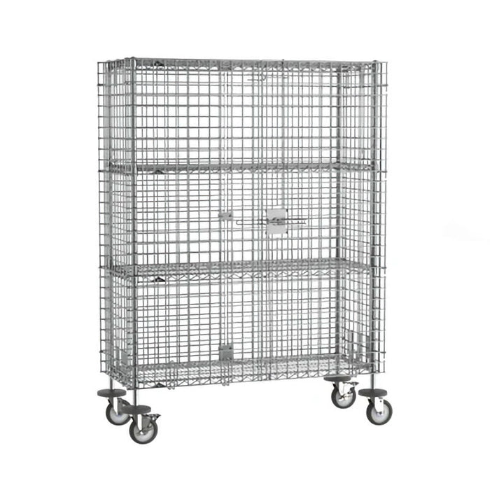 Metro SEC35EC-2SE Super Erecta Mobile Security Cart w/ two middle shelves - 18"  x 48" x 68-1/2"H