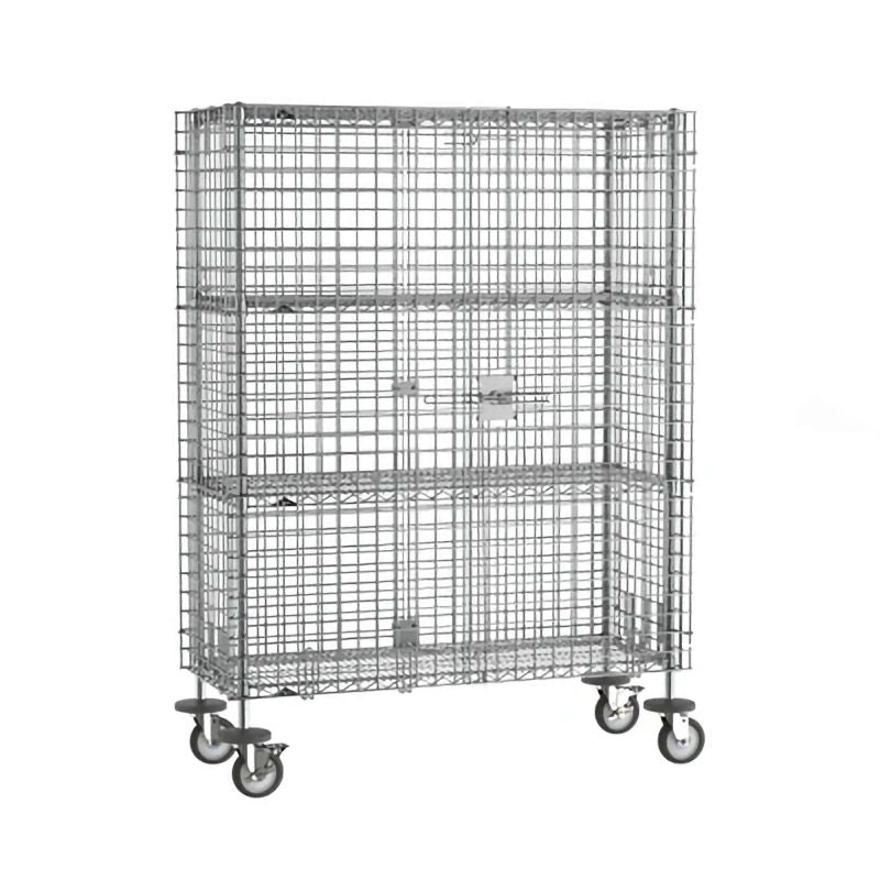Metro SEC35EC-2SE Super Erecta Mobile Security Cart w/ two middle shelves - 18"  x 48" x 68-1/2"H