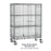 Metro SEC55EC-2SE Super Erecta Mobile Security Cart w/ two middle shelves - 24"  x 48" x 68-1/2"H