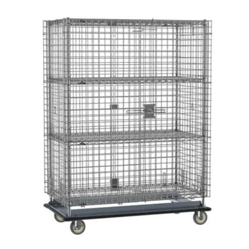 Metro SEC56LC-2SE Super Erecta Heavy Duty Mobile Security Cart - 24"  x 60" x 68-1/2"H + 2 Shelves