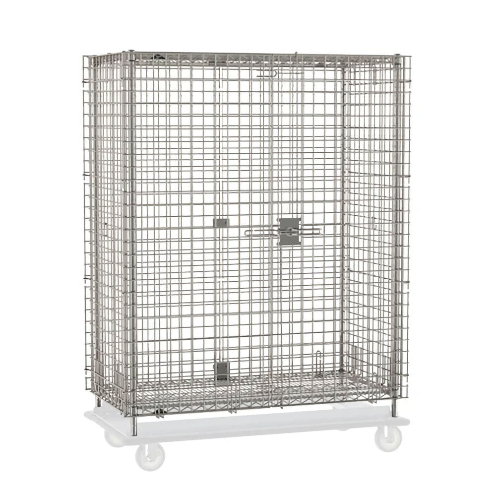 Metro SEC55S-HD 24" x 48" Heavy-Duty Mobile Security Unit - Stainless Steel
