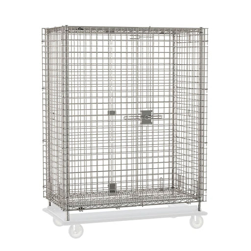 Metro SEC55S-HD 24" x 48" Heavy-Duty Mobile Security Unit - Stainless Steel