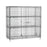 Metro SEC56C-2EZ Super Erecta Stationary Security Shelving Unit , Chrome