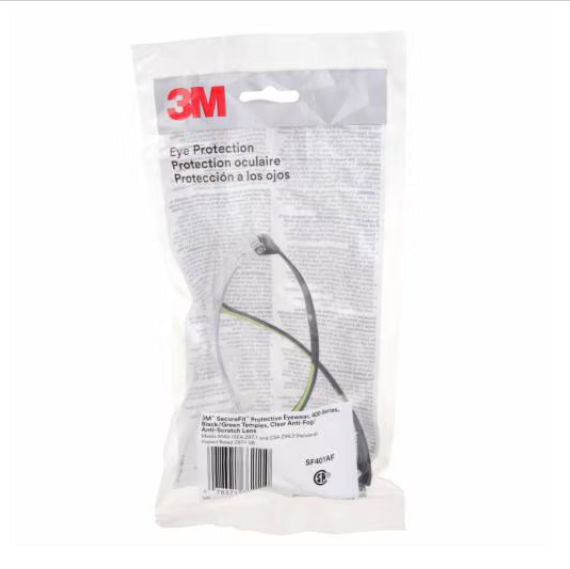 3M SecureFit Protective Eyewear 400 Series SF401AF-CA – Lightweight Safety Glasses with Anti-Fog - National Hardware Sales Ltd.