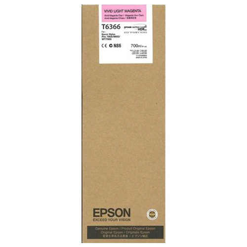 Epson T636600 9900 700ml Vivid Lt Magenta Ink Ultrachrome HDR Ink