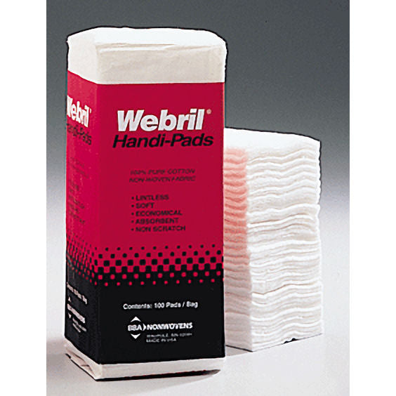Webril 4x4 Handi-Pads for Printing and Film Cleaning
