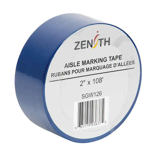PVC Aisle Marking Tape Blue 2" x 108'