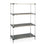 Metro Solid Stainless Steel Shelving Unit - 4 shelves - 18" x 48" x 74"H