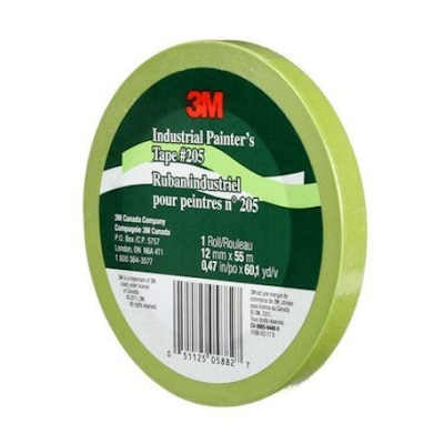 3M 205 Green Painters Tape, 12mm x 55m