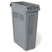 Rubbermaid Slim Jim Container with Venting Channel - Gray