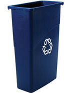 Rubbermaid Slim Jim Recycling Container - Blue