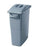Rubbermaid Slim Jim Waste Container with Handles and Top  - Light Gray