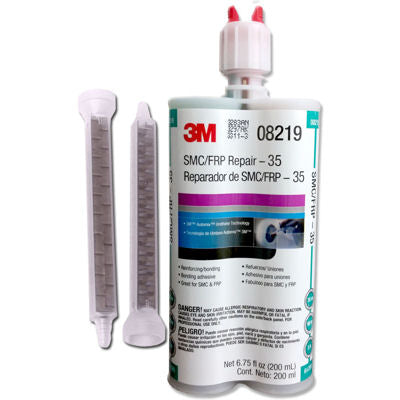 3M 08219 SMC/Fiberglass Repair Adhesive, 200ml with 2 mixing nozzles