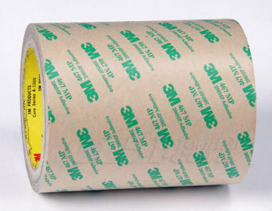 3M™ Adhesive Transfer Tape 468MP, Clear, 12 in x 60 yd, 5 mil