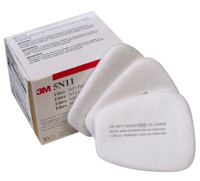 3M 5N11 Particulate Filter, N95, 10/bx for 5000 & 6000 Series Respirators