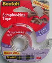 3M Scrapbooking tape, double sided, acid free, 1/2" x 300in.